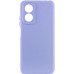 Накладка (з мікрофіброю) Silicone Cover Lakshmi Full Camera для Oppo A17- бузковий
