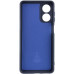 Накладка (з мікрофіброю) Silicone Cover Lakshmi Full Camera для Oppo A17- темно-синій