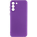 Накладка (з мікрофіброю) Silicone Cover Lakshmi Full Camera для Samsung S22- фіолетовий