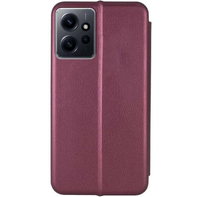 Чохол-книжка 360 для Xiaomi Redmi Note 12 4G- марсала