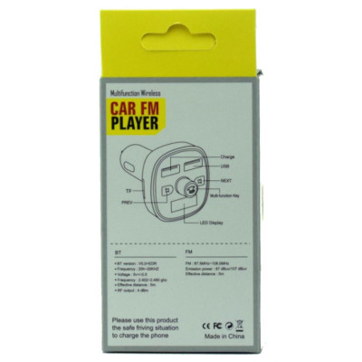 FM модулятор (трансмітер) M22 (Bluetooth 5.0 + 2 USB) 3.1A FM модулятор (трансмітер) M22 (Bluetooth 5.0 + 2 USB) 3.1A