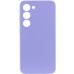 Накладка (з мікрофіброю) Silicone Cover Lakshmi Full Camera для Samsung S23- бузковий