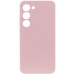 Накладка (з мікрофіброю) Silicone Cover Lakshmi Full Camera для Samsung S23- рожевий пісок