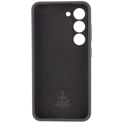 Накладка (з мікрофіброю) Silicone Cover Lakshmi Full Camera для Samsung S23- чорний