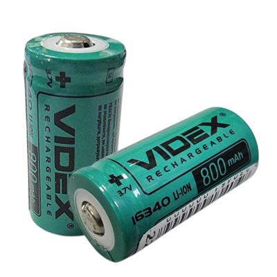 Акумулятор RCR123A / 16340 Videx (ICR17335) 800mAh