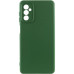 Накладка (з мікрофіброю) Silicone Cover Lakshmi Full Camera для Samsung A24 4G- темно-зелений
