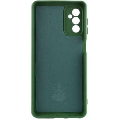Накладка (з мікрофіброю) Silicone Cover Lakshmi Full Camera для Samsung A24 4G- темно-зелений