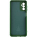 Накладка (з мікрофіброю) Silicone Cover Lakshmi Full Camera для Samsung M34 5G- темно-зелений
