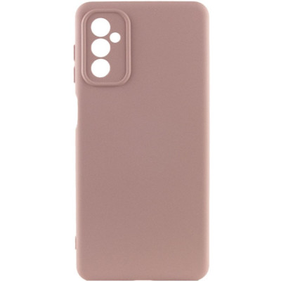 Накладка (з мікрофіброю) Silicone Cover Lakshmi Full Camera для Samsung M34 5G- рожевий пісок