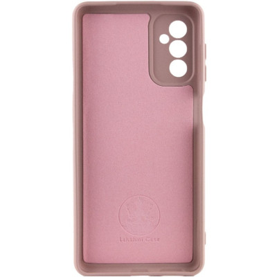 Накладка (з мікрофіброю) Silicone Cover Lakshmi Full Camera для Samsung M34 5G- рожевий пісок