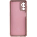 Накладка (з мікрофіброю) Silicone Cover Lakshmi Full Camera для Samsung M34 5G- рожевий пісок