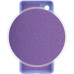 Накладка (з мікрофіброю) Silicone Cover Lakshmi Full Camera для Samsung M34 5G- фіолетовий
