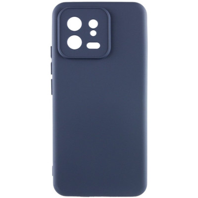 Накладка (з мікрофіброю) Silicone Cover Lakshmi Full Camera для Xiaomi 13- темно-синій