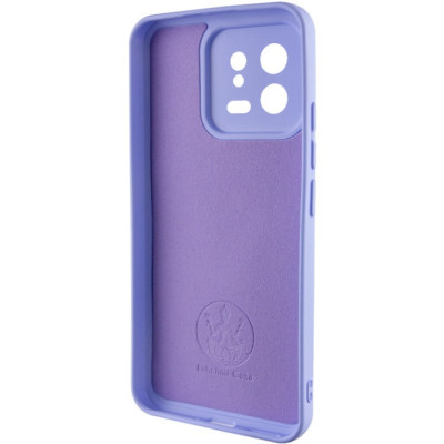 Накладка (з мікрофіброю) Silicone Cover Lakshmi Full Camera для Xiaomi 13- бузковий