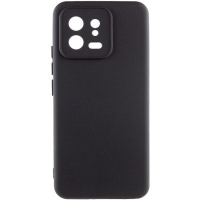 Накладка (з мікрофіброю) Silicone Cover Lakshmi Full Camera для Xiaomi 13- чорний