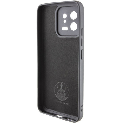 Накладка (з мікрофіброю) Silicone Cover Lakshmi Full Camera для Xiaomi 13- чорний