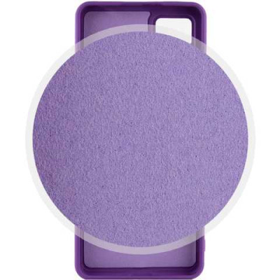 Накладка (з мікрофіброю) Silicone Cover Lakshmi Full Camera для Xiaomi Redmi 12 / Poco M6 Pro 5G- фіолетовий