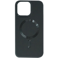 Накладка шкіряна Bonbon Leather Metal Style with Magnetic для iPhone 12 Pro Max- чорний Накладка шкіряна Bonbon Leather Metal Style with Magnetic для iPhone 12 Pro Max- чорний