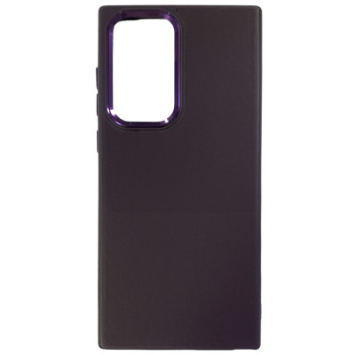 Накладка шкіряна Bonbon Leather Metal Style для Samsung S22 Ultra- темно-фіолетовий Накладка шкіряна Bonbon Leather Metal Style для Samsung S22 Ultra- темно-фіолетовий