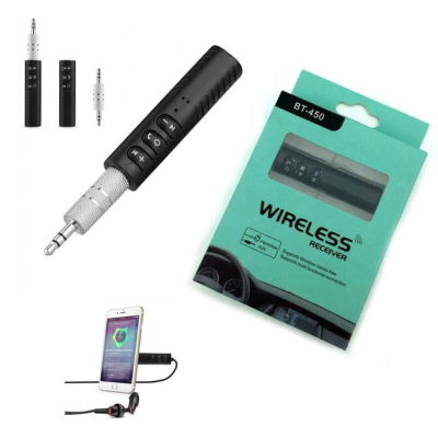 Bluetooth ресивер BT450 Wireless Bluetooth 3.5mm Aux Audio Stereo Bluetooth ресивер BT450 Wireless Bluetooth 3.5mm Aux Audio Stereo