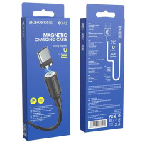 USB кабель Borofone BX41 Type-C magnetic (1m/3A) - чорний USB кабель Borofone BX41 Type-C magnetic (1m/3A) - чорний
