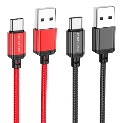 USB кабель Borofone BX87 Type-C 3A (1m)- червоний