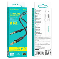 AUX кабель Borofone BL16 1м- чорний AUX кабель Borofone BL16 1м- чорний