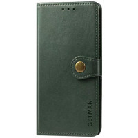 Чохол-книжка GETMAN Gallant шкіряний для Samsung S21 FE- зелений Чохол-книжка GETMAN Gallant шкіряний для Samsung S21 FE- зелений