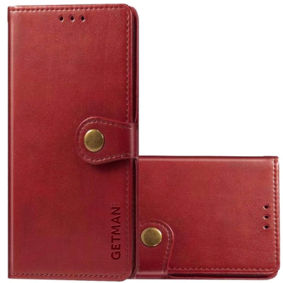 Чохол-книжка GETMAN Gallant шкіряний для Xiaomi Redmi Note 9 / Redmi 10X- червоний Чохол-книжка GETMAN Gallant шкіряний для Xiaomi Redmi Note 9 / Redmi 10X- червоний