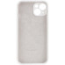 Накладка (з мікрофіброю) Silicon Case Full Camera для iPhone 15 (6.1)- білий