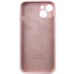 Накладка (з мікрофіброю) Silicon Case Full Camera для iPhone 15 (6.1)- пудровий