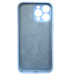 Накладка (з мікрофіброю) Silicon Case Full Camera для iPhone 15 (6.1)- блакитний