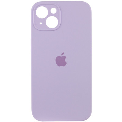 Накладка (з мікрофіброю) Silicon Case Full Camera для iPhone 15 Plus (6.7)- лавандовий
