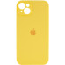 Накладка (з мікрофіброю) Silicon Case Full Camera для iPhone 13 (6.1)- жовтий
