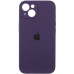 Накладка (з мікрофіброю) Silicon Case Full Camera для iPhone 14 (6.1)- темно-фіолетовий