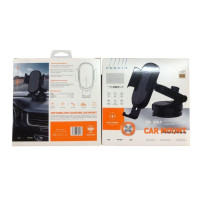 Holder (автотримач) Profit MW21-1 15W (PD+QC3.0) механічний з бездротовою зарядкою (кріплення на скло або панель) Holder (автотримач) Profit MW21-1 15W (PD+QC3.0) механічний з бездротовою зарядкою (кріплення на скло або панель)
