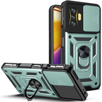 Протиударний чохол Camshield Serge Ring для Xiaomi Poco F4 GT- зелений Протиударний чохол Camshield Serge Ring для Xiaomi Poco F4 GT- зелений