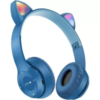 Bluetooth навушники CAT Ear P47M LED (Вушка)- синій Bluetooth навушники CAT Ear P47M LED (Вушка)- синій