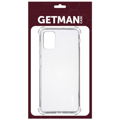 Накладка GETMAN посилені кути для Samsung A51 / A515- прозорий Накладка GETMAN посилені кути для Samsung A51 / A515- прозорий