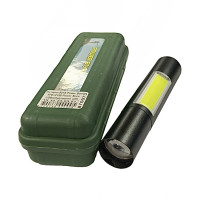 Ліхтарик 801S С Power Bank XPE+COB Power Style USB (вбудований акумулятор)