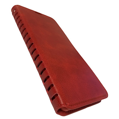 Чохол-книжка Leather Folio для Xiaomi Redmi Note 12 5G/ Poco X5 5G- червоний
