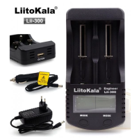 Зарядний пристрій LiitoKala Lii-300 (на 2 АКБ) + авто адаптер Зарядний пристрій LiitoKala Lii-300 (на 2 АКБ) + авто адаптер