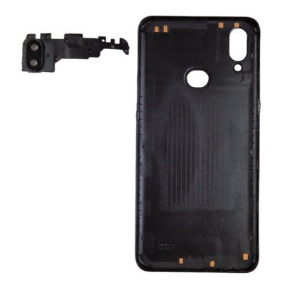 Задня кришка для Samsung A10s / A107 (зі склом камери) Black