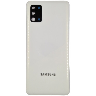 Задня кришка для Samsung A31 / A315 (зі склом камери) White
