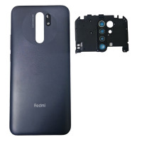 Задня кришка для Xiaomi Redmi 9 / Poco M2 (зі склом камери) Dark Grey Задня кришка для Xiaomi Redmi 9 / Poco M2 (зі склом камери) Dark Grey