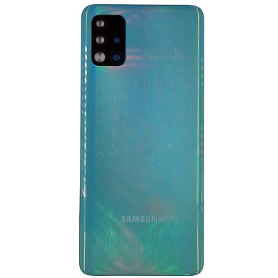 Задня кришка для Samsung A51 4G / A515 (зі склом камери) Blue Задня кришка для Samsung A51 4G / A515 (зі склом камери) Blue