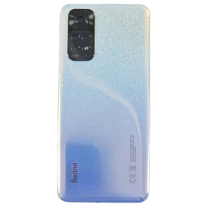 Задня кришка для Xiaomi Redmi Note 11 4G (зі склом камери) Blue/Silver