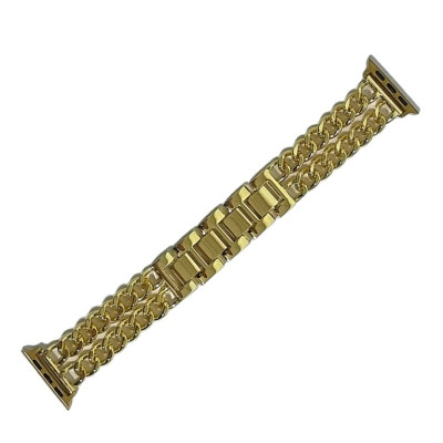 Ремінець Apple Watch Metal Double Chain 38/40/41/42mm(ser.10)- золотий Ремінець Apple Watch Metal Double Chain 38/40/41/42mm(ser.10)- золотий