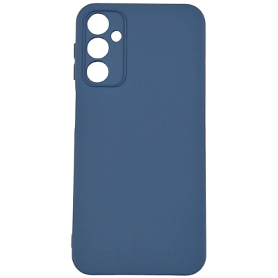 Накладка (з мікрофіброю) Silicone Cover Lakshmi Full Camera для Samsung A24 4G- сіро-синій