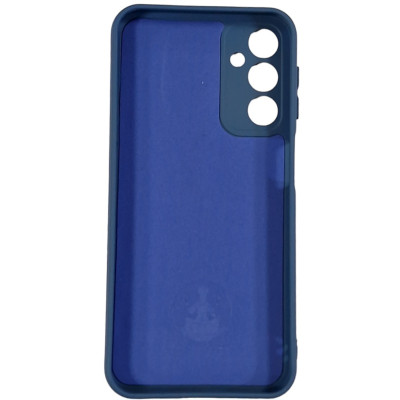 Накладка (з мікрофіброю) Silicone Cover Lakshmi Full Camera для Samsung A24 4G- сіро-синій